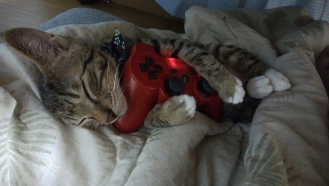 ほのかに温かいコントローラーで暖をとる朔くん。<br>こんな姿見せられたら、ゲームどころじゃなくなっちゃう！